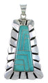 Sterling Silver Turquoise Slide Pendant OS58515